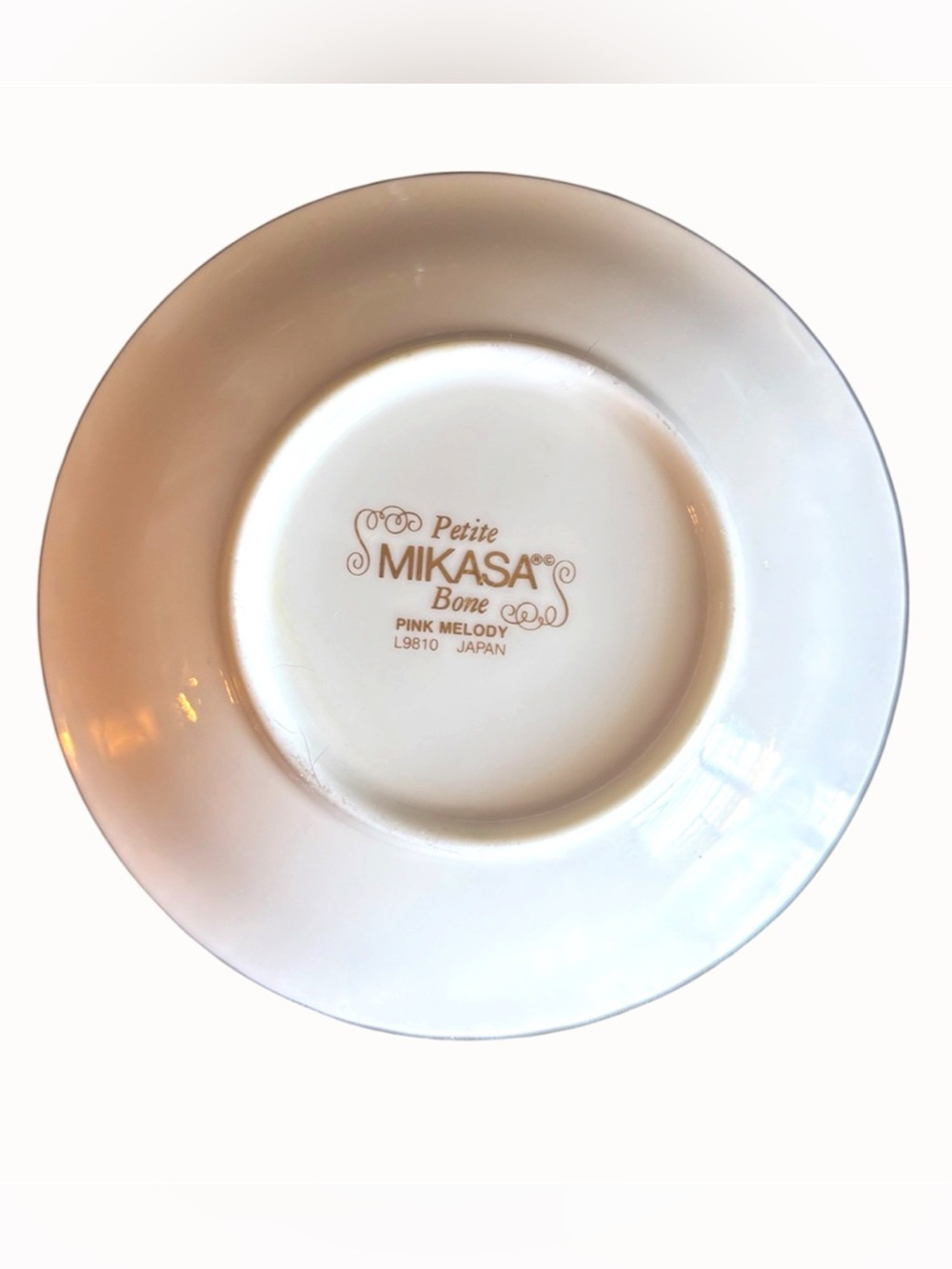 Vintage Mikasa Petite Bone China Pink Melody L9810 Floral Trinket Dish Coquette - Picture 2 of 3